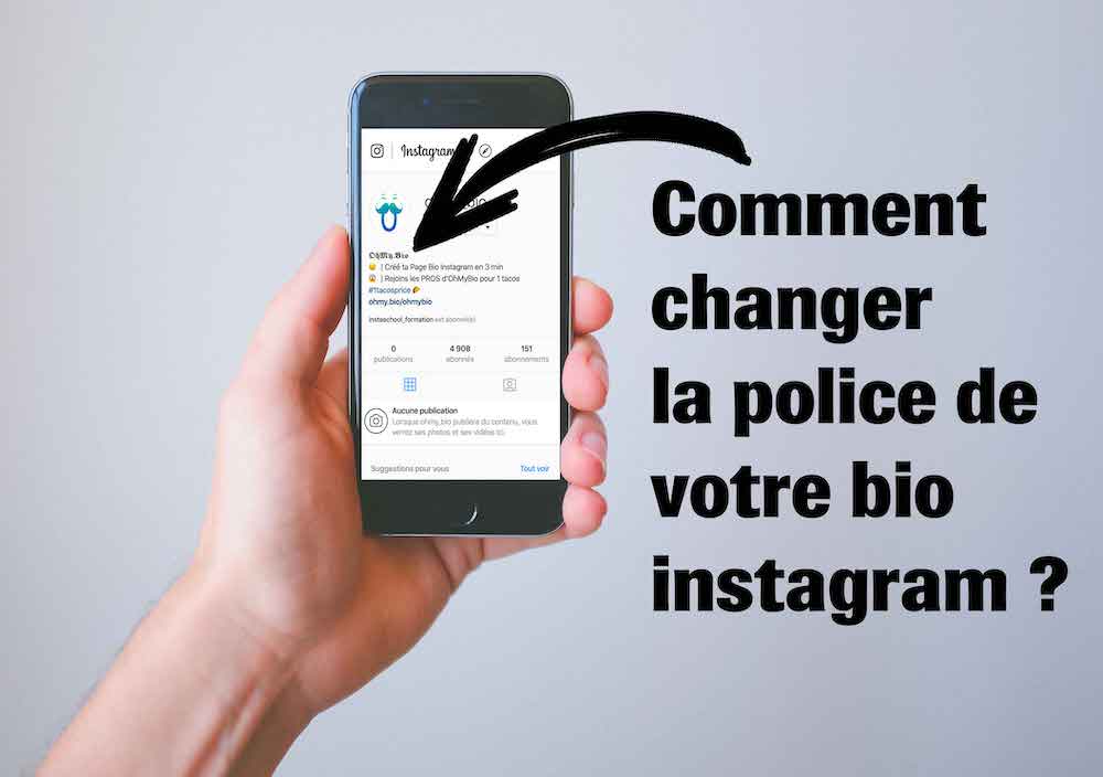 Modifier la police d’écriture de votre bio instagram