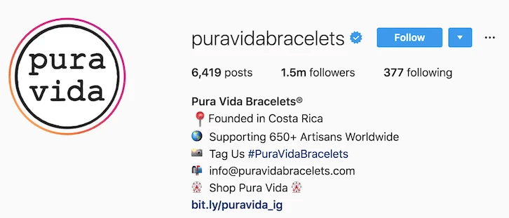 puravida instagram profil